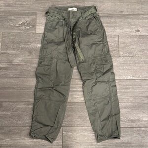 Abercrombie Kids Green Cargo Joggers NWOT